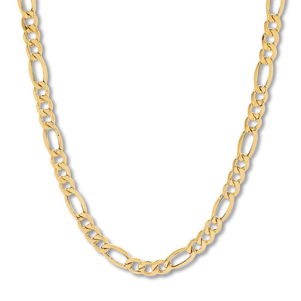 Figaro Chain Necklace 10K Yellow Gold 22" Approx. 8.5mm GFYB14Me
