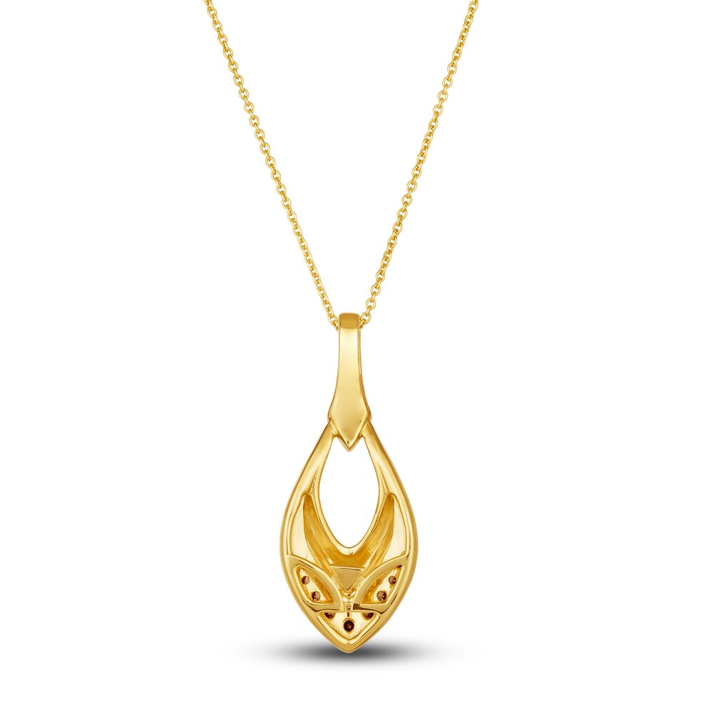 Le Vian Diamond Pendant Necklace 1/3 ct tw Round 14K Honey Gold 19\" Gee96GeW