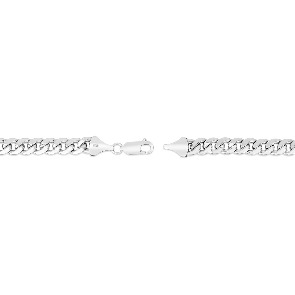 Miami Cuban Link Necklace 14K White Gold 22\" GgYa5K4d