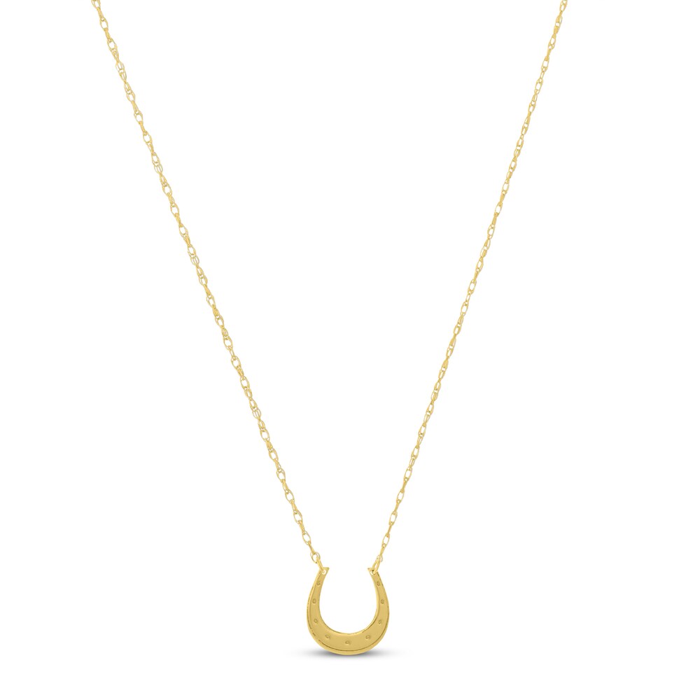 Horseshoe Necklace 14K Yellow Gold Gm26Bmiy