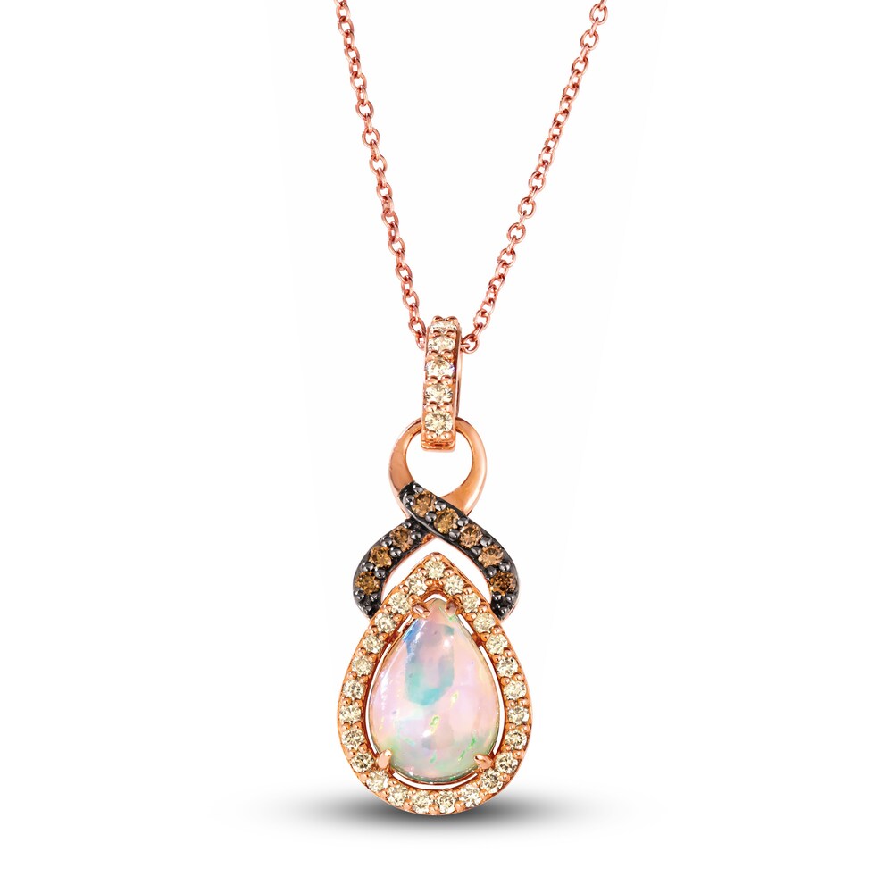 Le Vian Opal Necklace 1/3 ct tw Diamonds 14K Strawberry Gold H93ZsvNJ