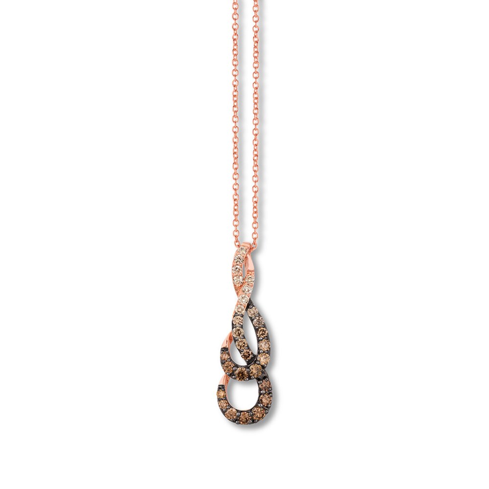 Le Vian Chocolate Ombre Necklace 3/4 ct tw Diamonds 14K Gold HD6l2whQ