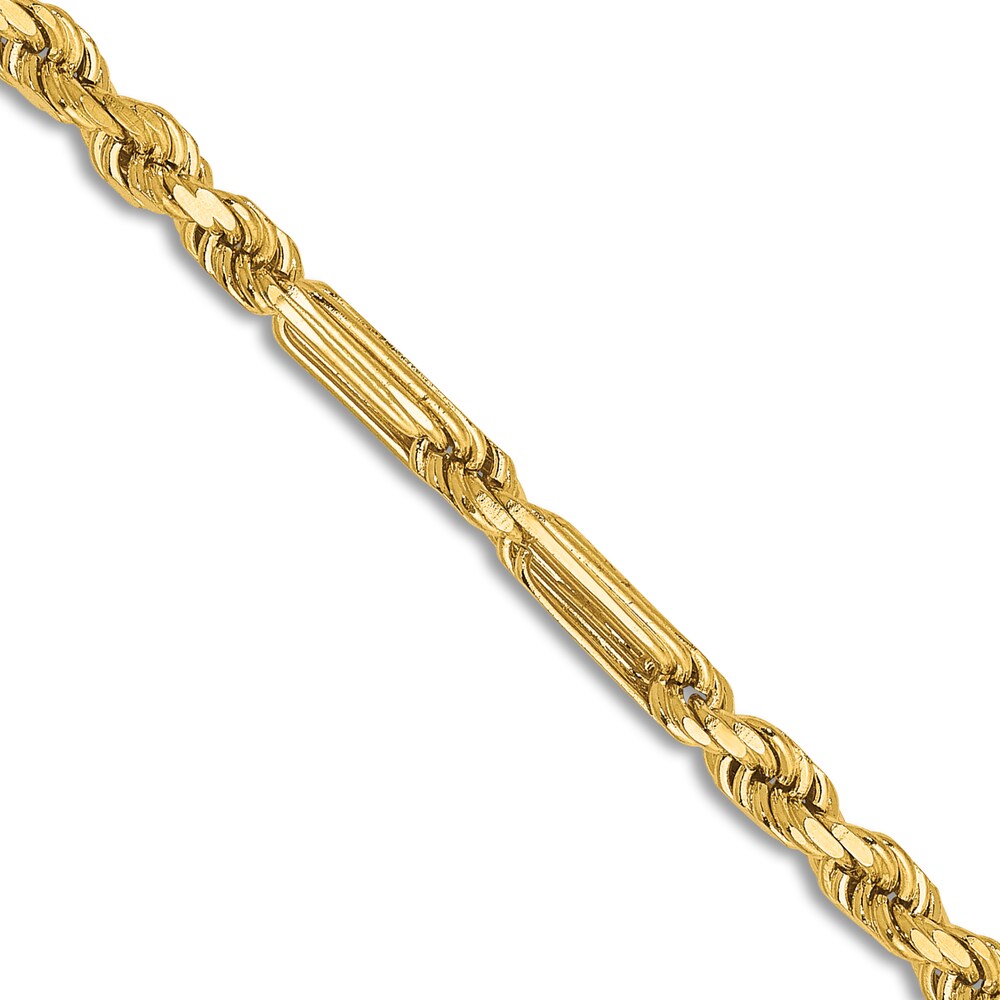 Diamond-Cut Rope Chain Necklace 14K Yellow Gold 22\" 3.0mm HYbpOP55