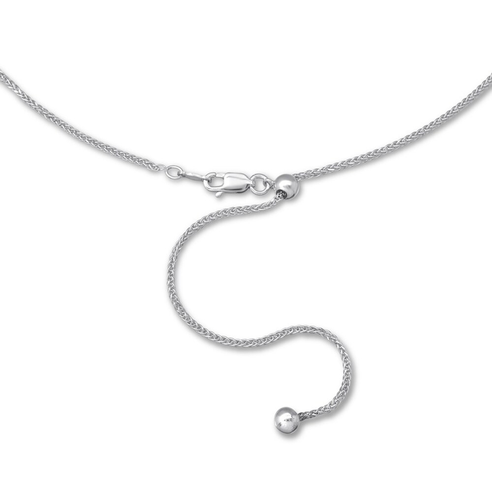 Spiga Chain Necklace Sterling Silver 20\" Adjustable Hc5lwd5l