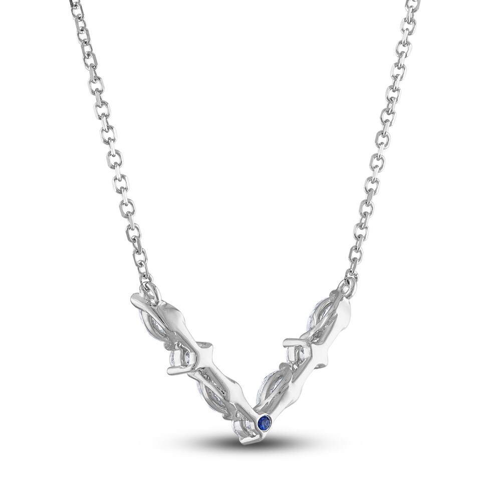 Vera Wang WISH Diamond Necklace 3/8 ct tw Round/Marquise 10K White Gold HjsWNQZ2