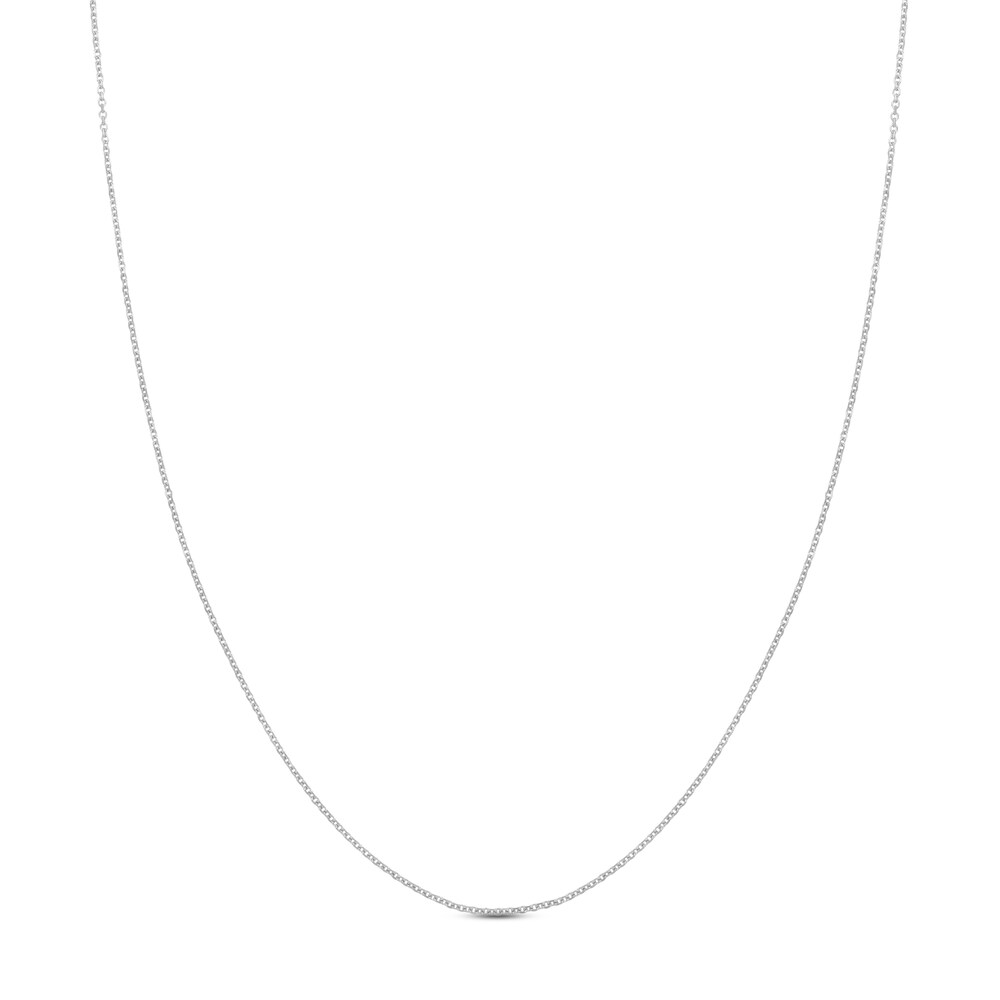 Diamond-Cut Cable Chain Necklace 14K White Gold 16" I3QZqTXj