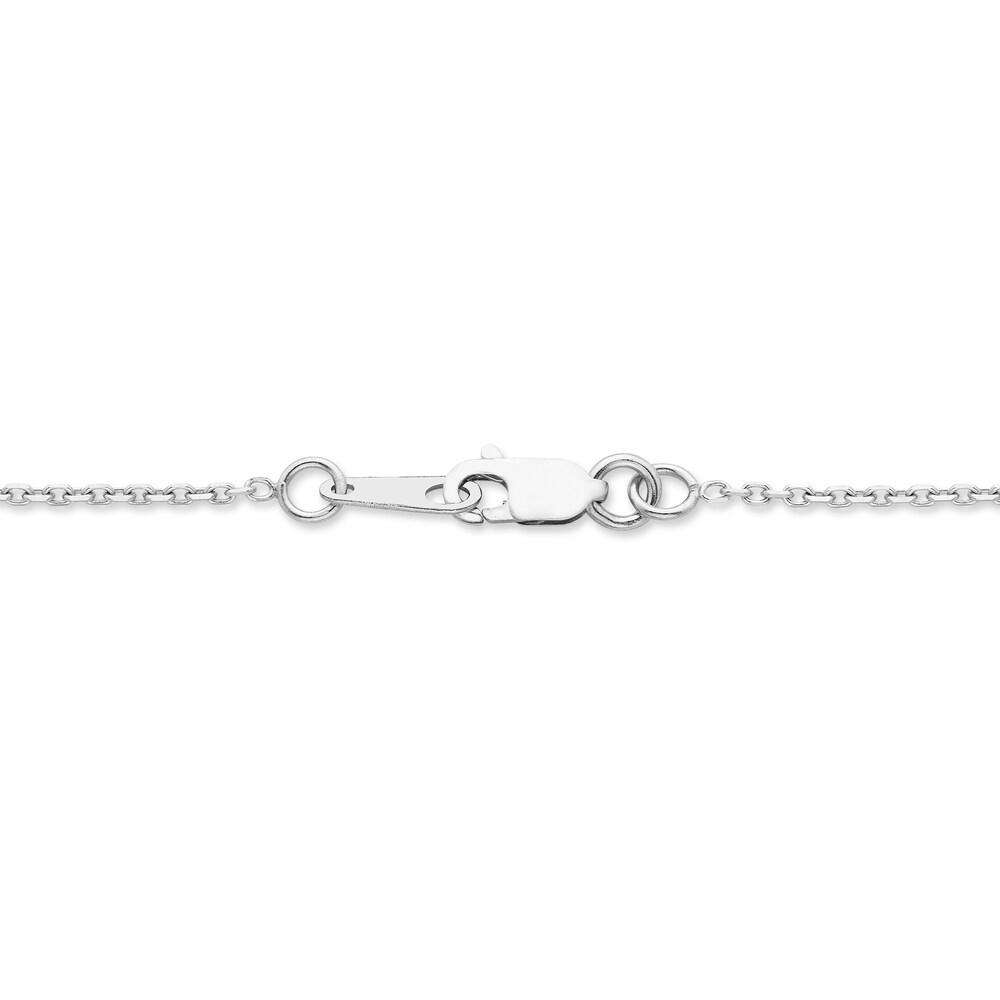 Diamond Cross Necklace 3/8 ct tw Round 10K White Gold IZ4X3GNE