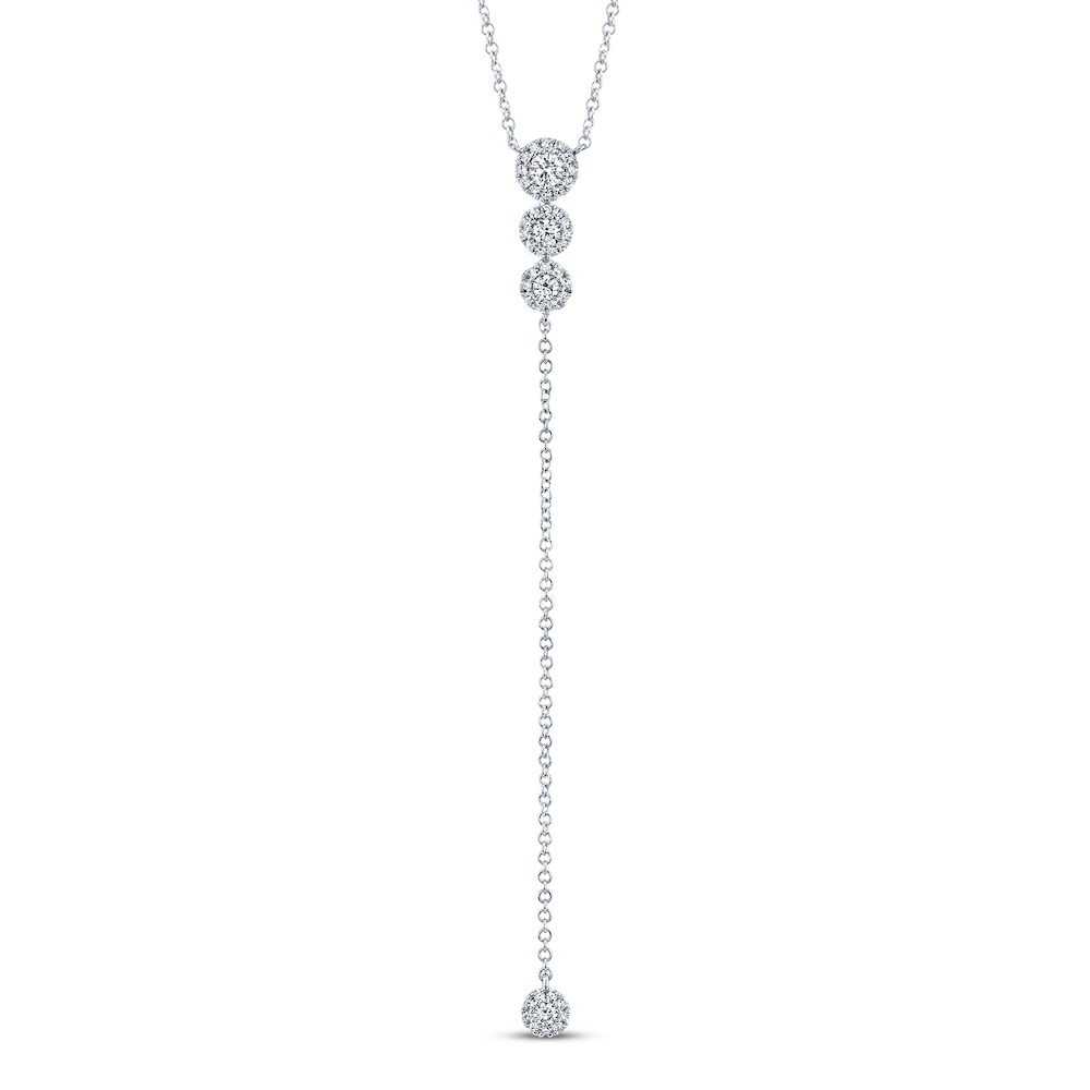 Shy Creation Diamond Necklace 1/4 ct tw 14K White Gold SC55002606 IhMoZwwO