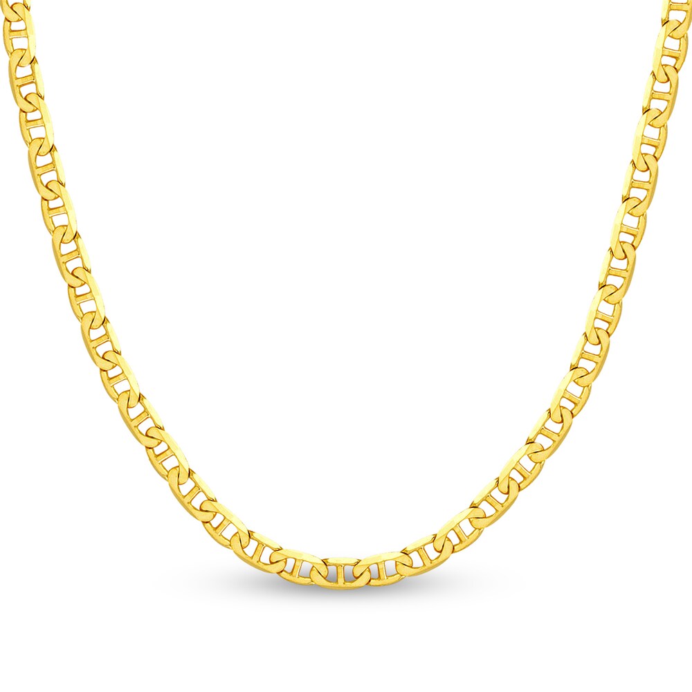 Mariner Chain Necklace 14K Yellow Gold 30" JWWQkasV