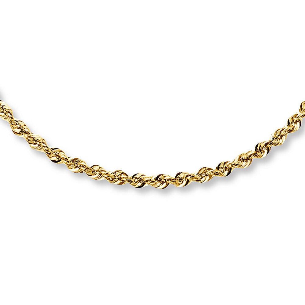 Rope Necklace 14K Yellow Gold 30 Length Jb5s8ub6