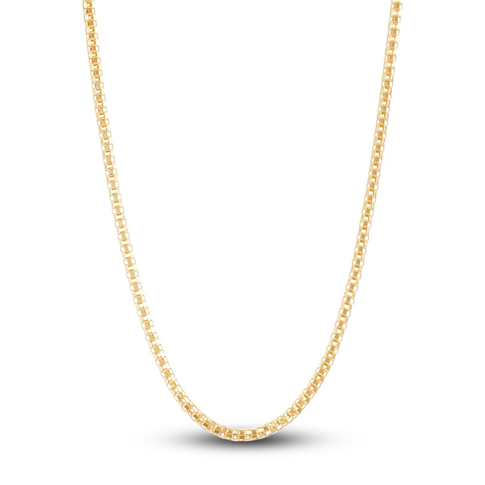 Italia D\'Oro Popcorn Chain Necklace 14K Yellow Gold 24\" JvrnUeqI