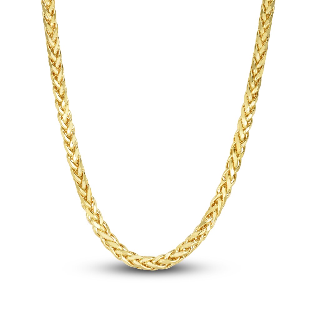 Diamond-Cut Franco Chain Necklace 14K Yellow Gold 24" Jzr7UNJ7