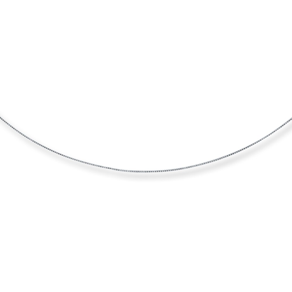 Box Chain 10K White Gold 16-20\" Length Ka1KynII