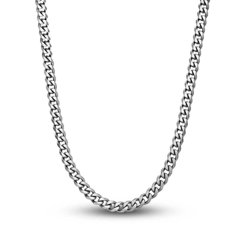 Men\'s Curb Chain Necklace Stainless Steel 8mm 22\" KnpGQ4Zi