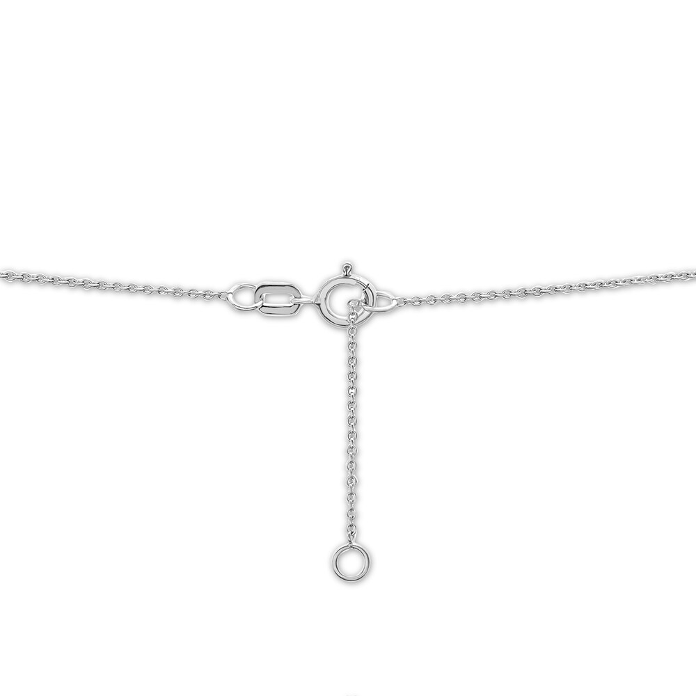 Diamond Aries Necklace 1/10 ct tw 10K White Gold KuHGmqvN