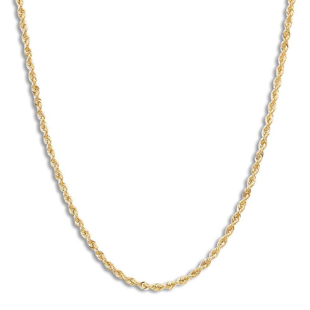Rope Necklace 14K Yellow Gold 18 Length MHh6ppCU