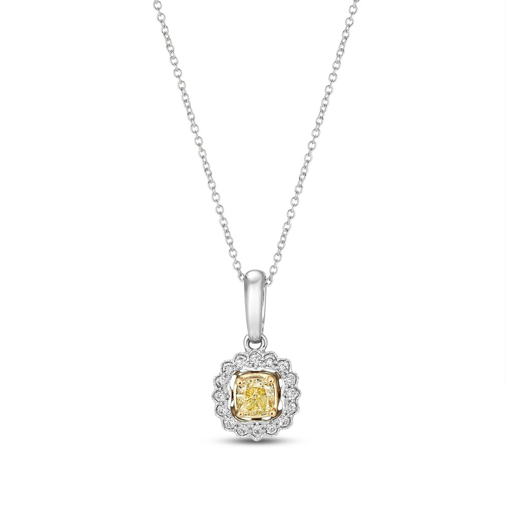 Le Vian Sunny Yellow Diamond Necklace 1/2 ct tw 14K Two-Tone Gold Mg2DZdKJ