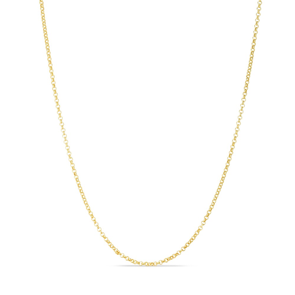 Rolo Chain Necklace 14K Yellow Gold 20" N7gEsfVF