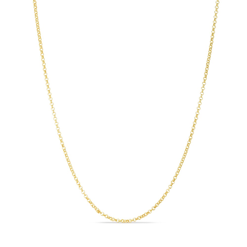 Rolo Chain Necklace 14K Yellow Gold 20" N7gEsfVF