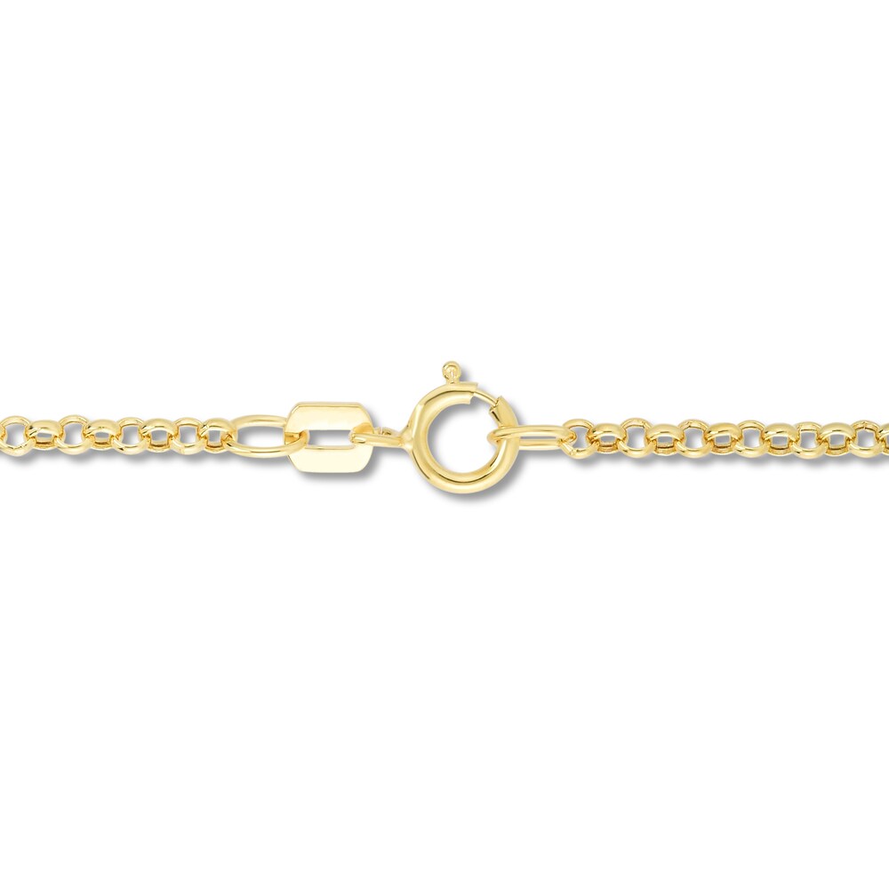 Rolo Chain Necklace 14K Yellow Gold 20\" N7gEsfVF