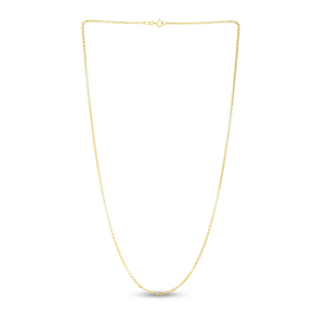 Rolo Chain Necklace 14K Yellow Gold 20\" N7gEsfVF