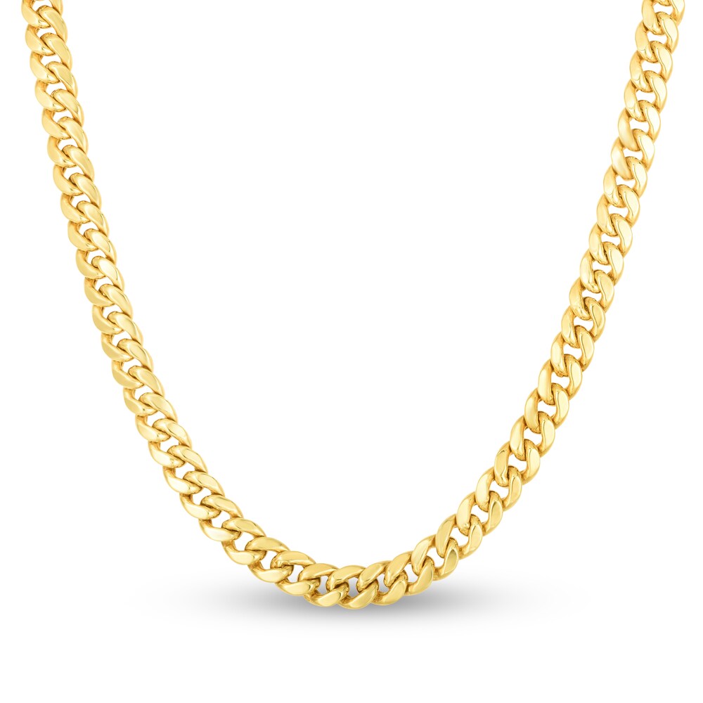 Miami Cuban Link Necklace 14K Yellow Gold 22\" Nf6ZOAkA