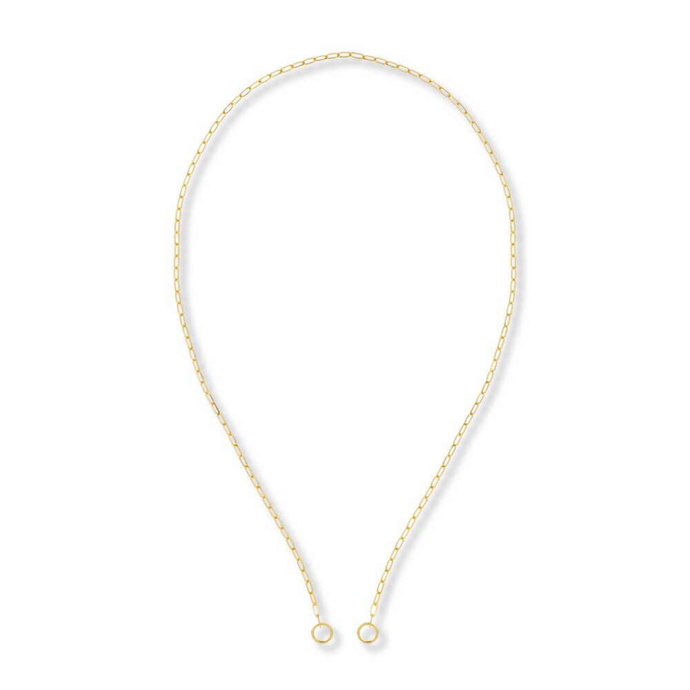 Paperclip Necklace 14K Yellow Gold 20" NlfiIKiS