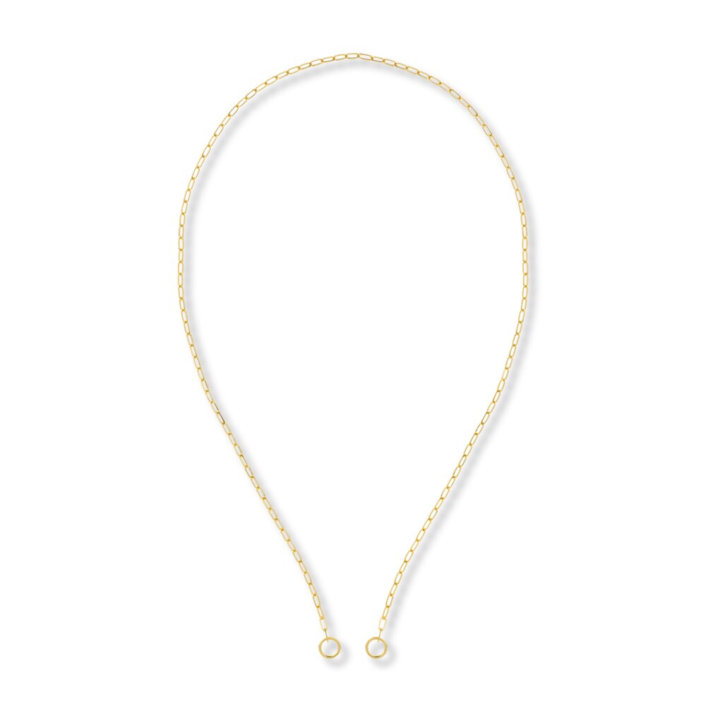 Paperclip Necklace 14K Yellow Gold 20\" NlfiIKiS