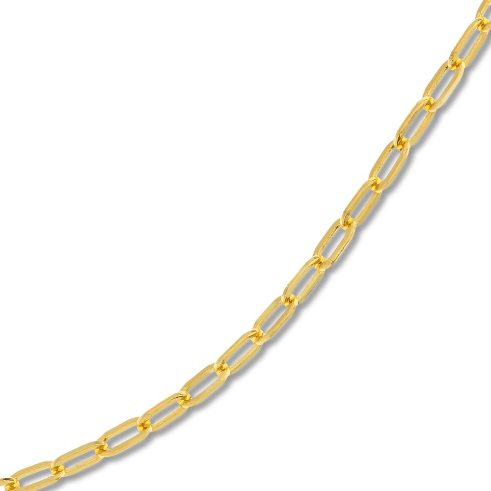 Paperclip Necklace 14K Yellow Gold 20\" NlfiIKiS