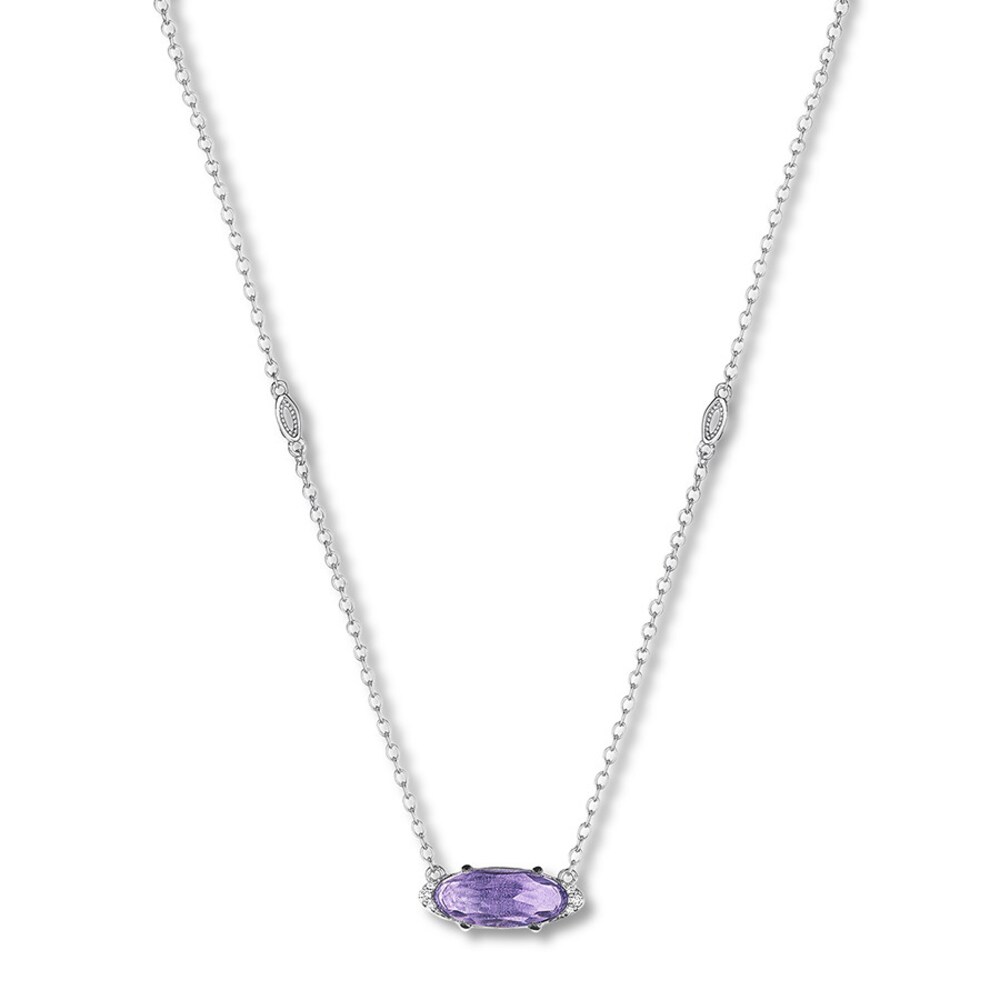 Tacori Amethyst Necklace Sterling Silver OLUp1WFi