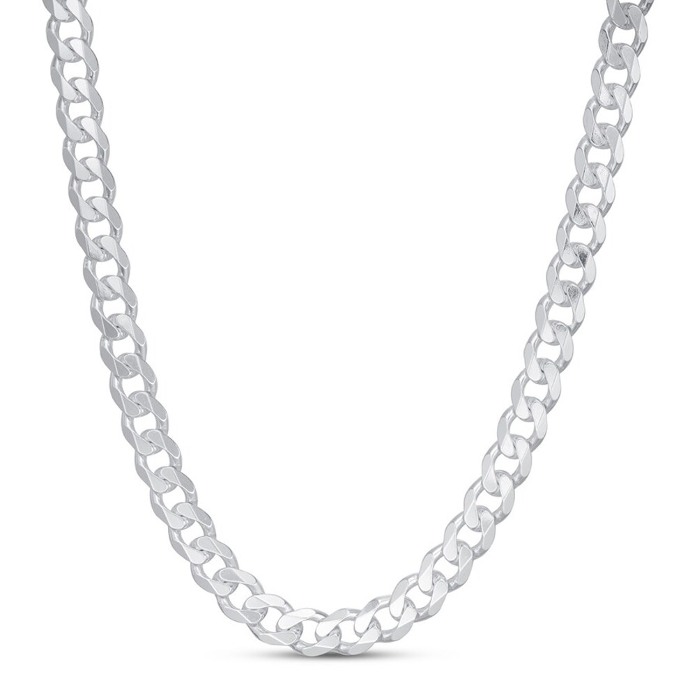 Curb Chain Necklace Sterling Silver 22" Ob1Mwvki