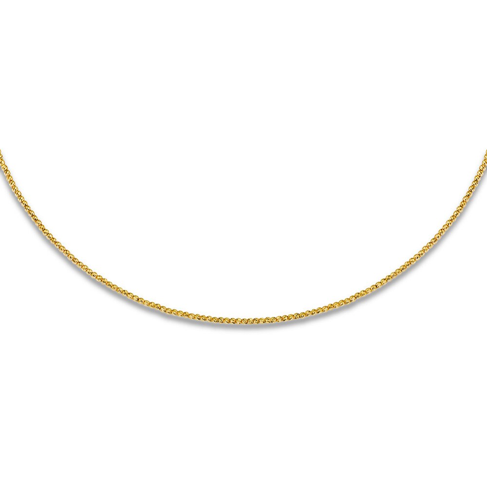 Choker Necklace 14K Yellow Gold 16" Adjustable OyVTe4A6