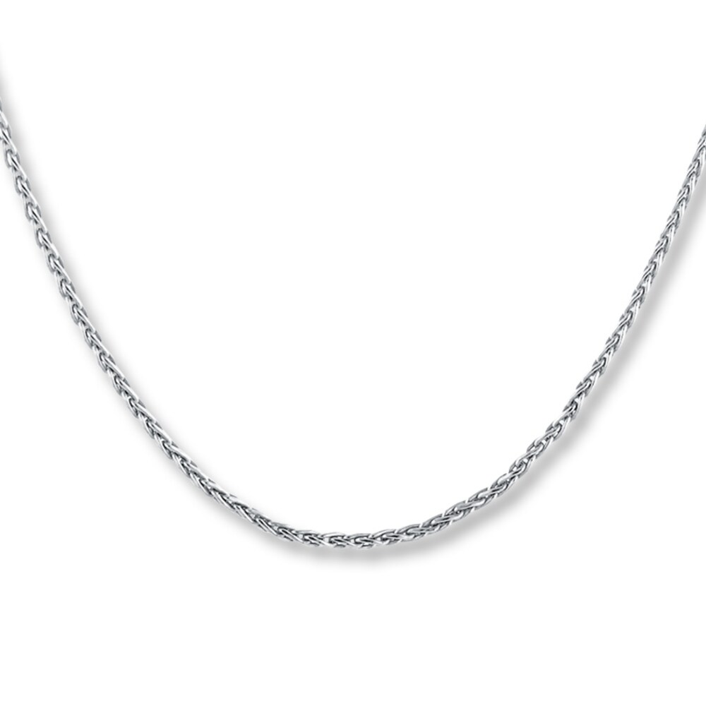 Spiga Link Chain Sterling Silver 24" Length PTzzBOBN