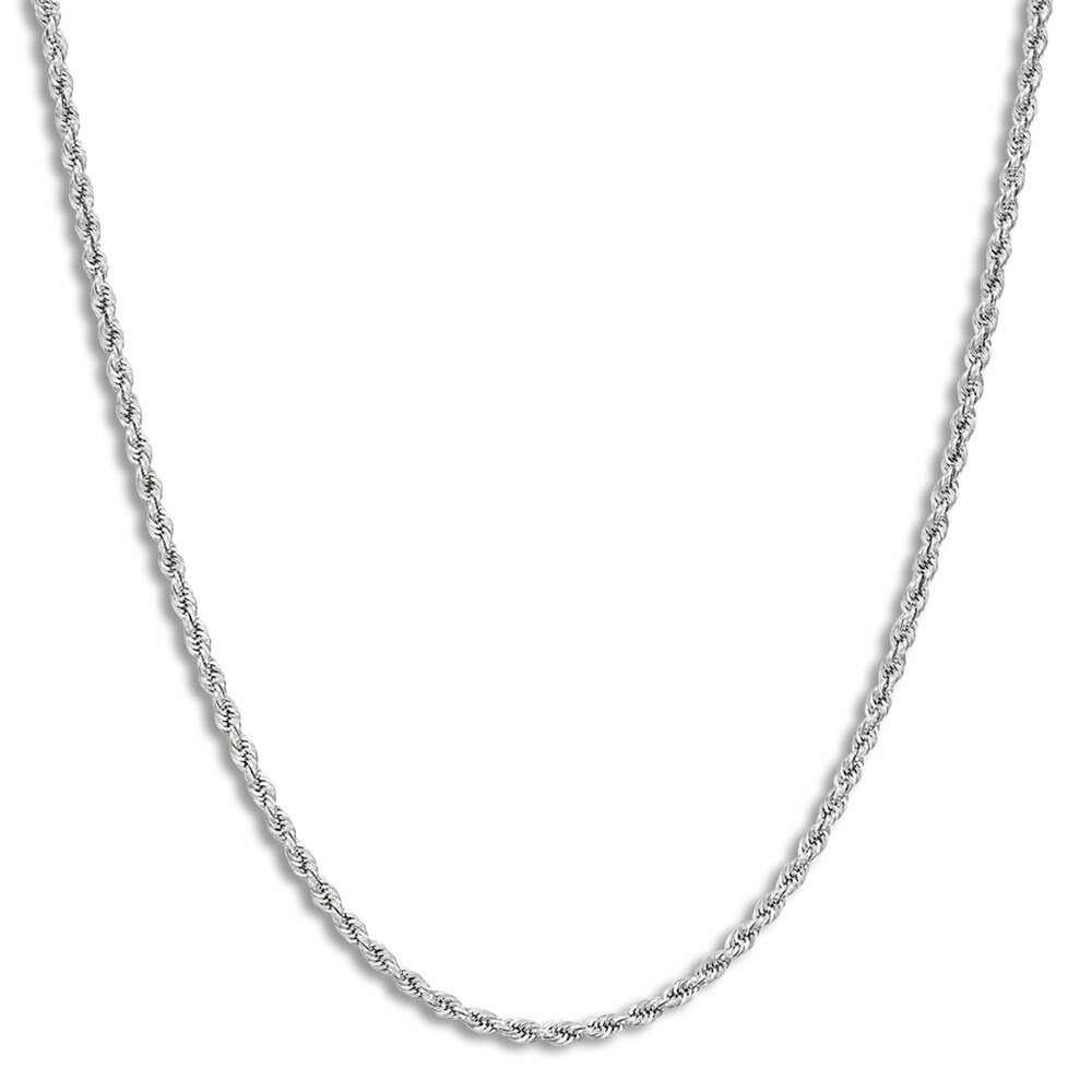 Rope Necklace 14K White Gold 18 Length Q4ZQdk9Z