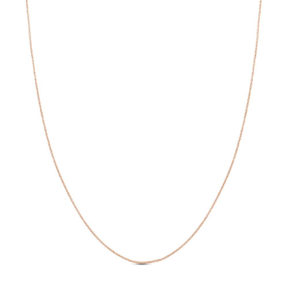 Diamond-Cut Cable Chain Necklace 14K Rose Gold 18" QQTK2FMS