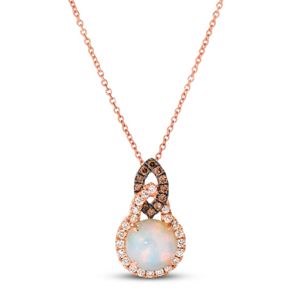 Le Vian Natural Opal Necklace 1/3 ct tw Diamonds 14K Strawberry Gold R0zEqH0k