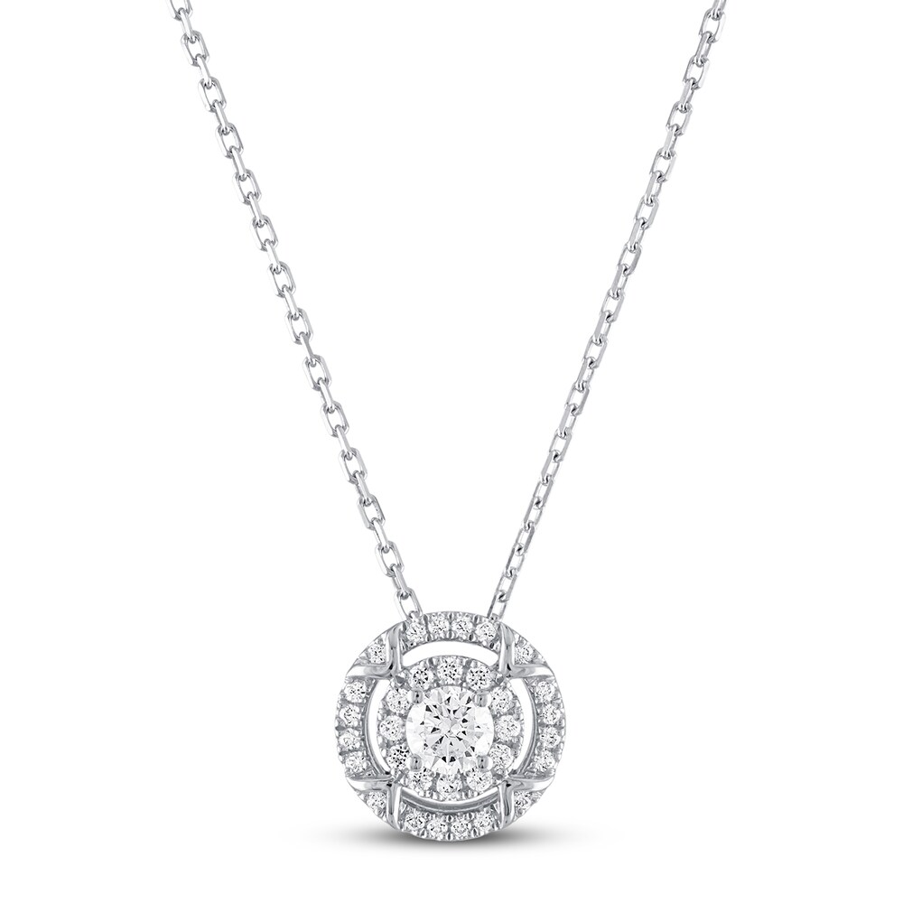 Vera Wang WISH Diamond Necklace 1/3 ct tw 10K White Gold R8CjBqYE