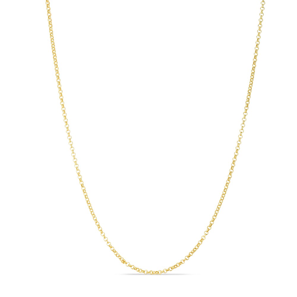 Rolo Chain Necklace 14K Yellow Gold 18" RC2f47K9