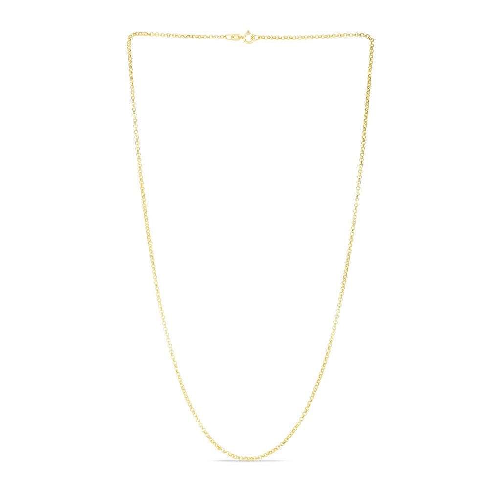 Rolo Chain Necklace 14K Yellow Gold 18\" RC2f47K9