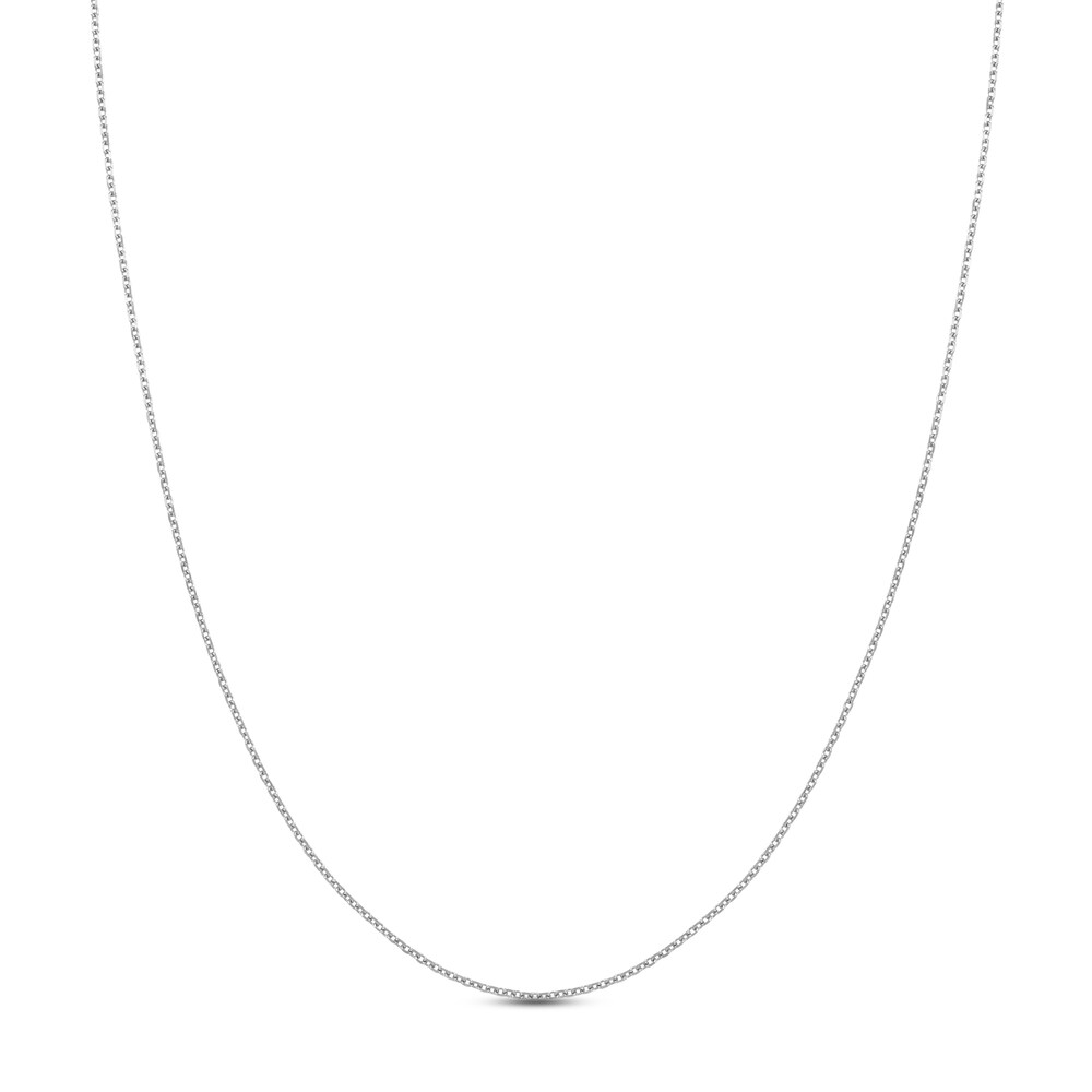 Diamond-Cut Cable Chain Necklace 14K White Gold 16" RGXKSdK4