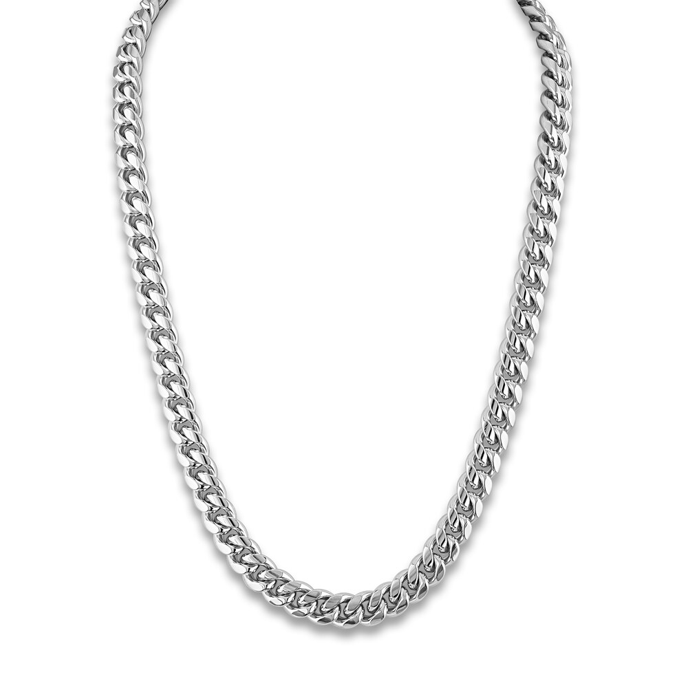 Curb Chain Necklace Stainless Steel 22\" 12.7mm RKDylajr