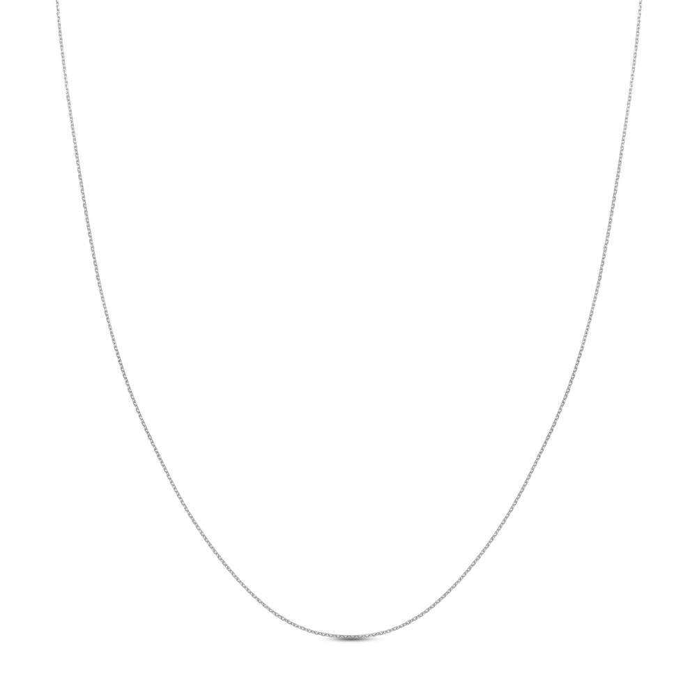 Diamond-Cut Cable Chain Necklace 14K White Gold 18" S7CO3hPn