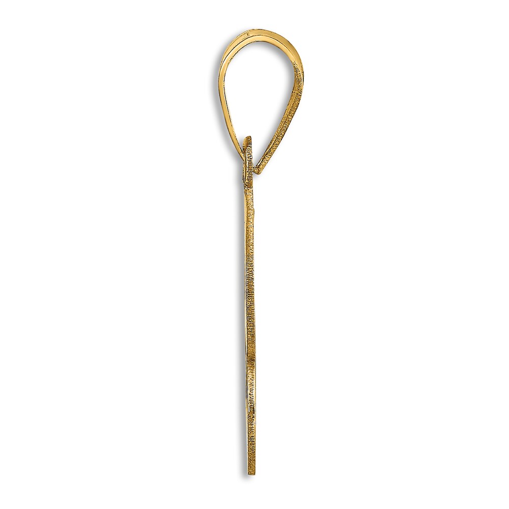 Initial B Charm 14K Yellow Gold 18\" SOW4ZQsK
