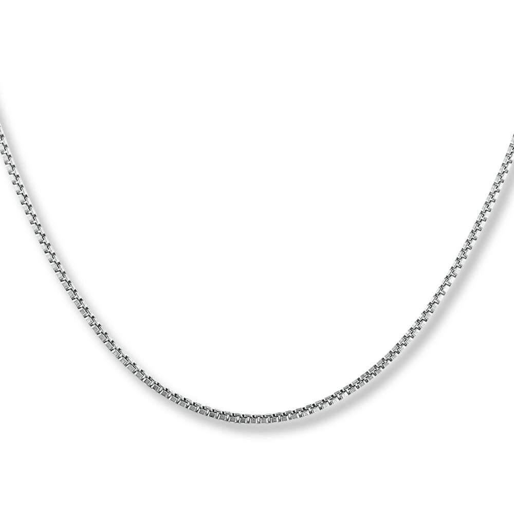 Box Chain Sterling Silver 24\" Length TK34QmCm