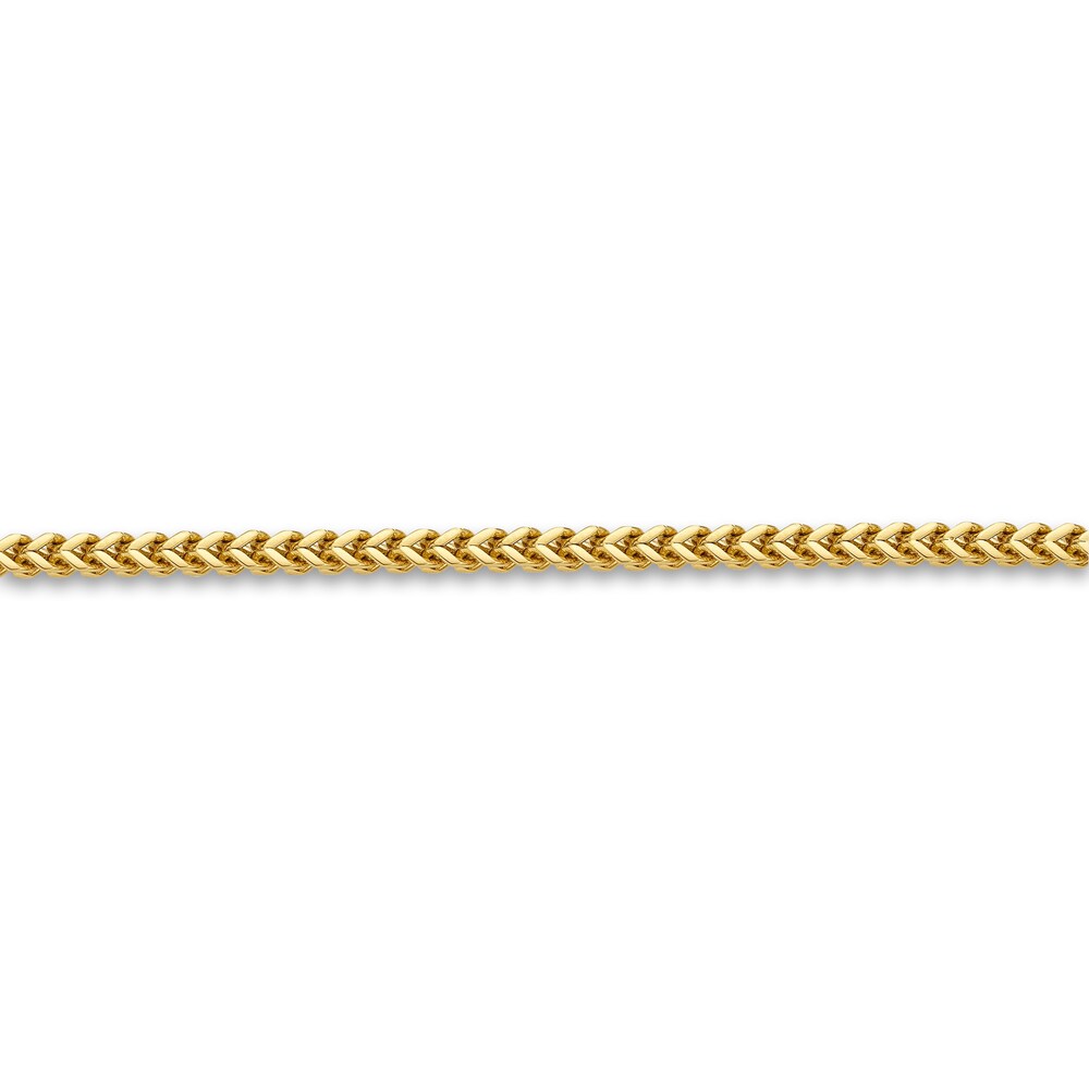 Men\'s Foxtail Chain Gold Ion-Plated Stainless Steel 2.5mm 24\" Tgaj5kYq