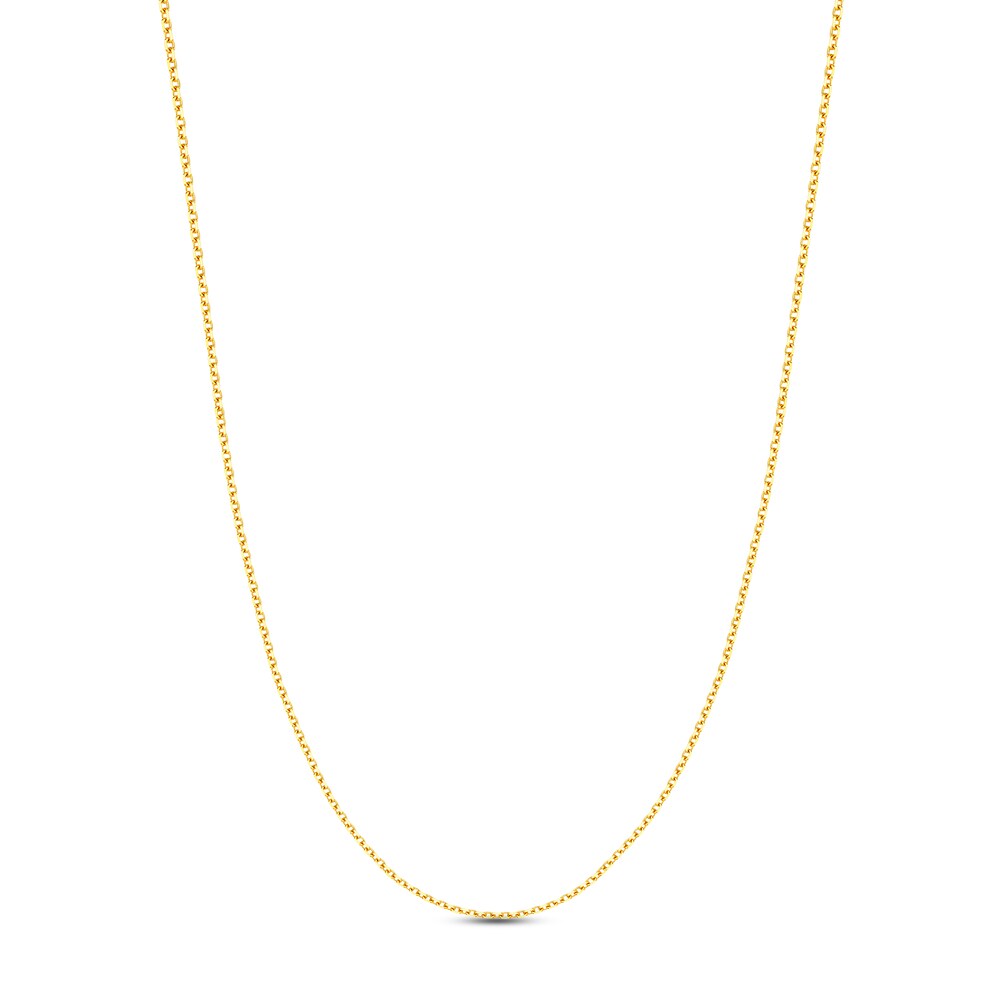 Diamond-Cut Cable Chain Necklace 14K Yellow Gold 18" TjrmiHib
