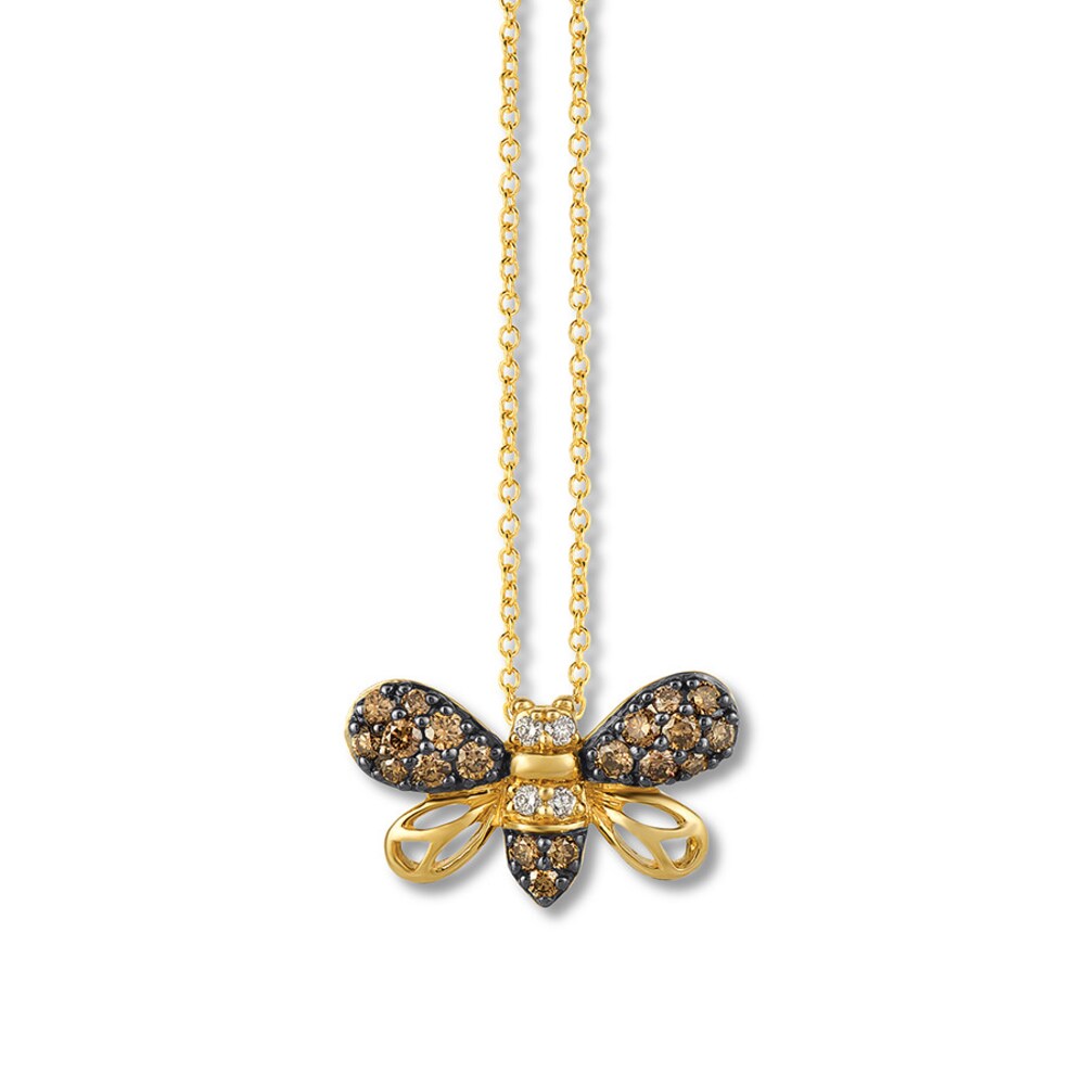 Le Vian Diamond Bee Necklace 3/8 carat tw 14K Honey Gold TkGYhPur