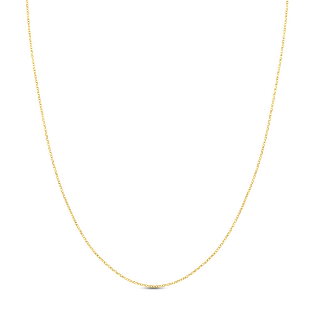 Diamond-Cut Cable Chain Necklace 14K Yellow Gold 24\" TksNKMtX [TksNKMtX]