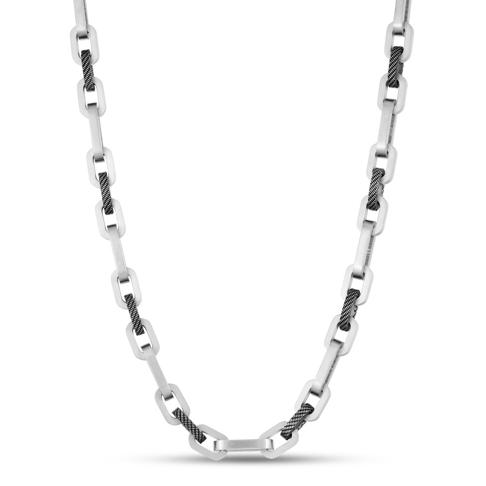 Link Chain Necklace Stainless Steel 24" TnvtSZog