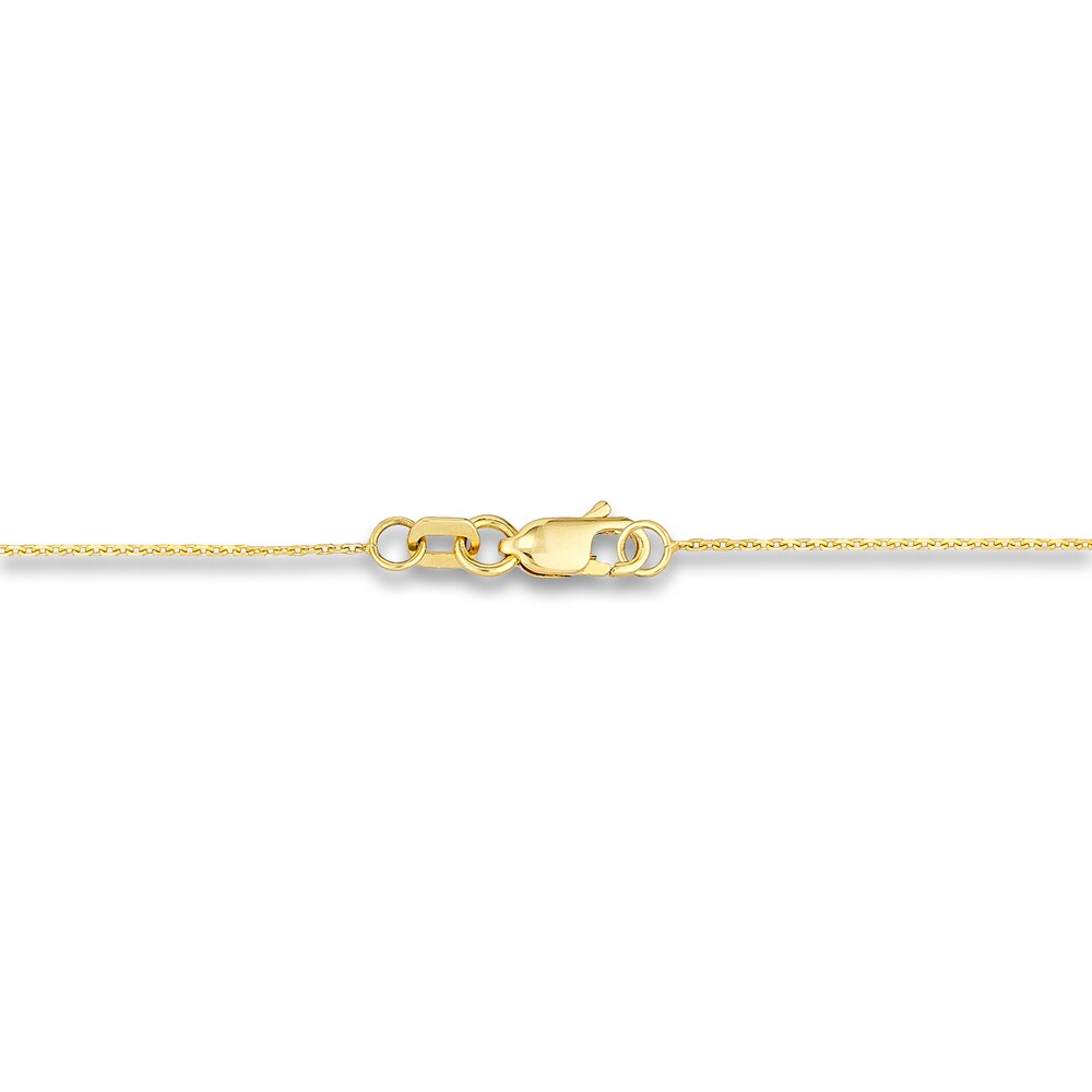 Oval Paperclip Station Necklace 14K Yellow Gold 36\" Tzore66J